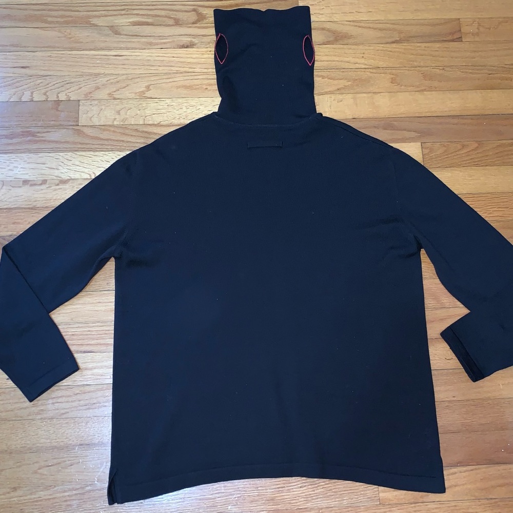 Jean Paul Gaultier Face Sweater Mask Turtleneck Vintage 90s Y2k RARE Large - Picture 3 of 6
